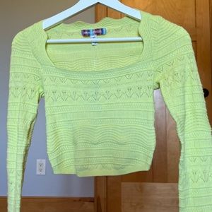 Urban Outfitters Lime Green Long Sleeve